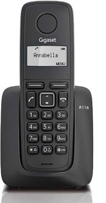 Telefon fix fara fir Gigaset DECT A116 Negru