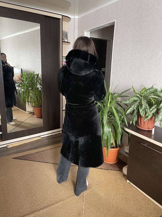 Шуба мутон длинная 44
