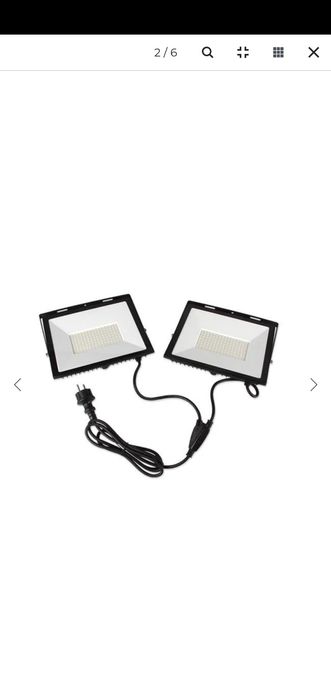Trepied + 2 reflectoare LED, 2x100W, 16000lm, inaltime reglabila, IP65