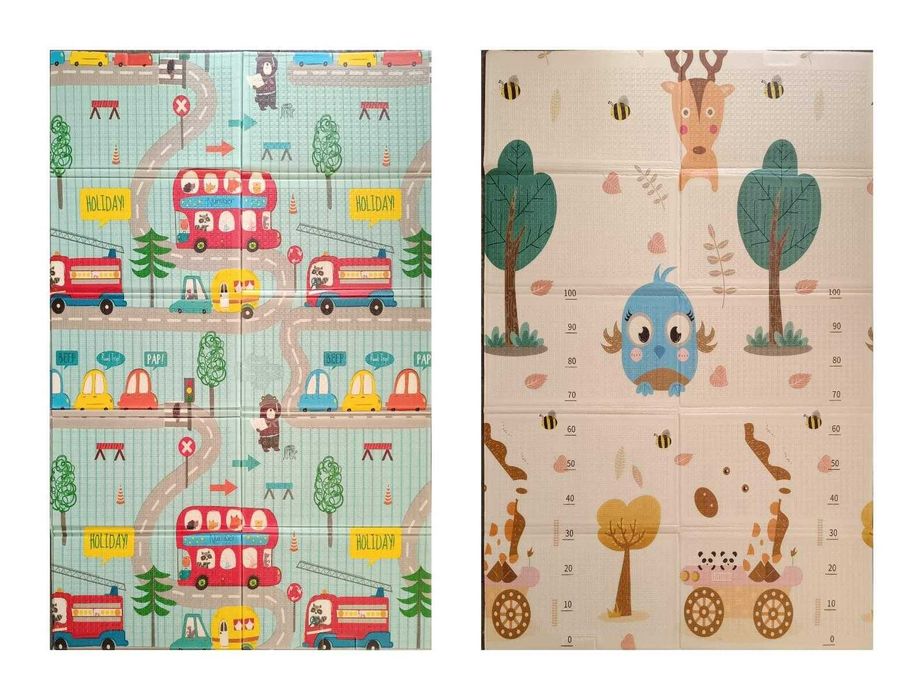 Двулицево сгъваемо килимче 120/180