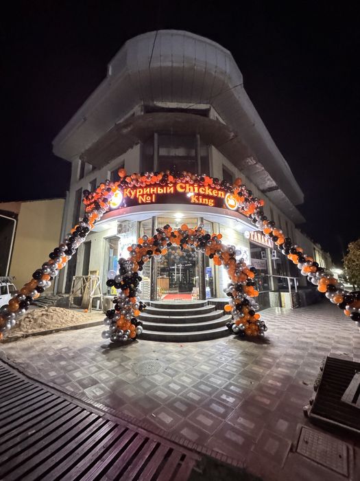 Оформление шарами для открытия.