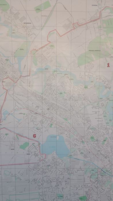 Hartă mare 163×153 cm București 1:15000