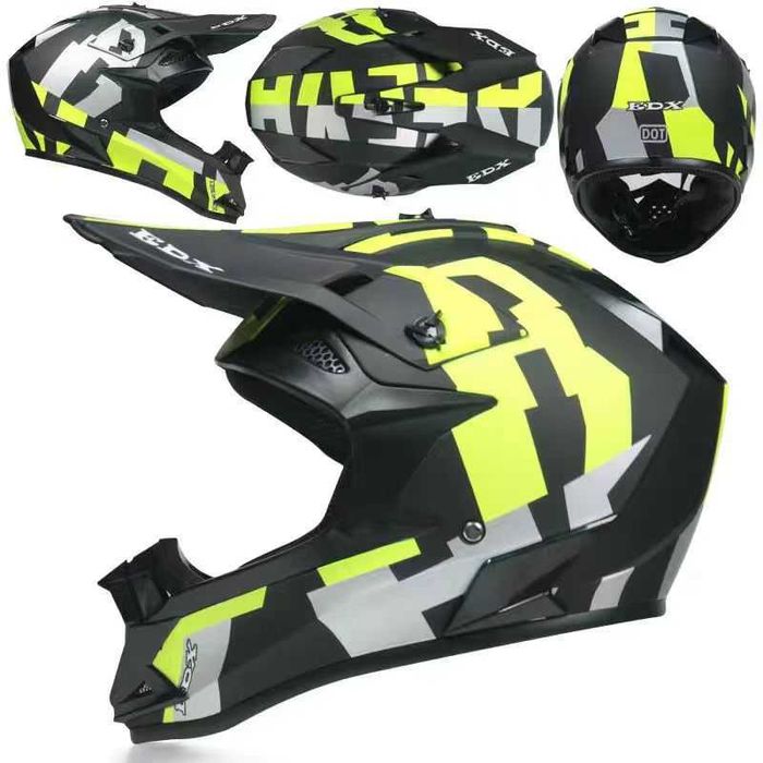 Детска кросова каска универсален размер различни разцветки крос мотор