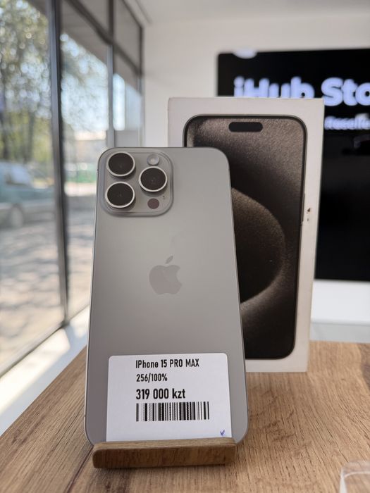 iPhone 15 Pro Max•256GB/100%СұрТитан Айфон 15 Про Макс•256Гб/100%