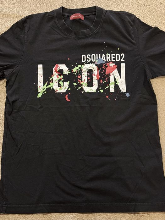 2 бр. Маркови тениски DSQUARED2 ICON + STÜSSY – Отлично състояние!