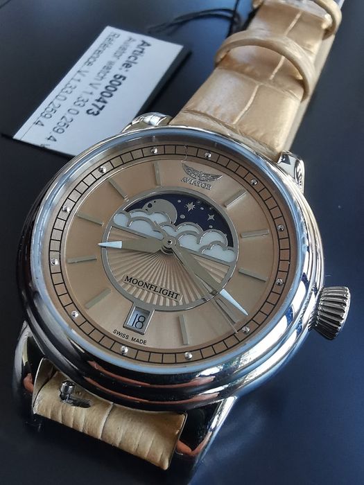 Ceas Aviator Moonflight Quartz Nou!