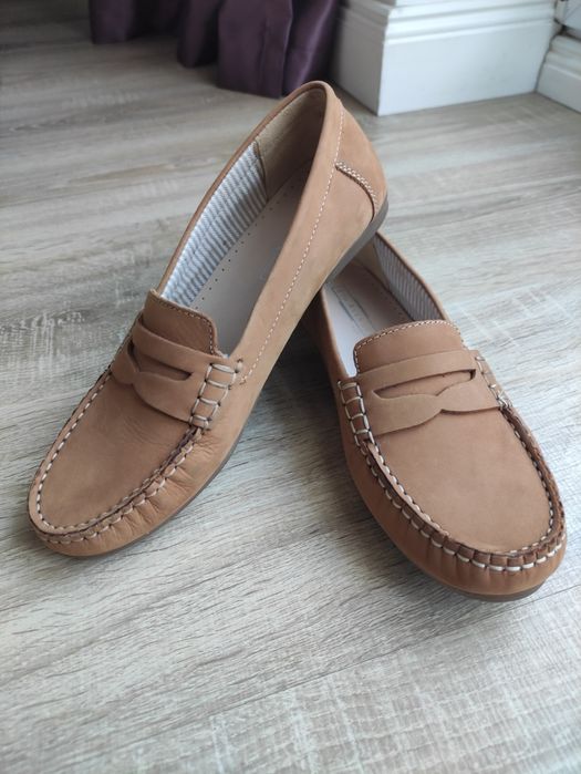 Mocasini, piele naturala, noi, mărime 37