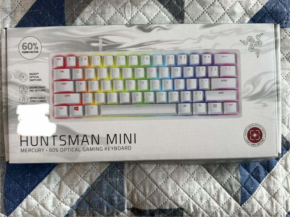 Механична клавиатура Razer - Huntsman Mini, Optical Red, Mercury