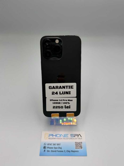 iPhone 14 Pro Max 128Gb 100%- Din magazin,cu garantie! RATE TBI !
