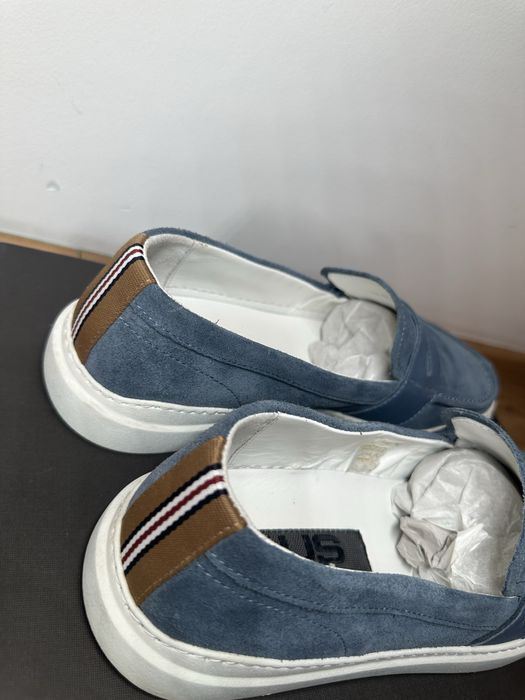 4 US Cesare Paciotti мъжки мокасини, 41-ви н, велур, отлично състояние