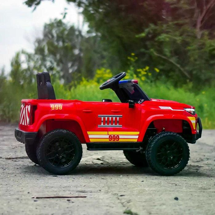Masinuta electrica pentru 2 copii Kinderauto FirePatrol 4x200w, 24V