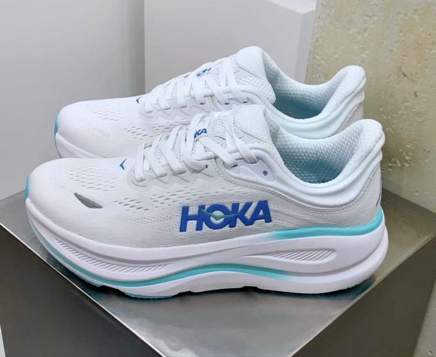 Нови дамски маратонки Hoka One One Bondi 9 White Hoka Blue
