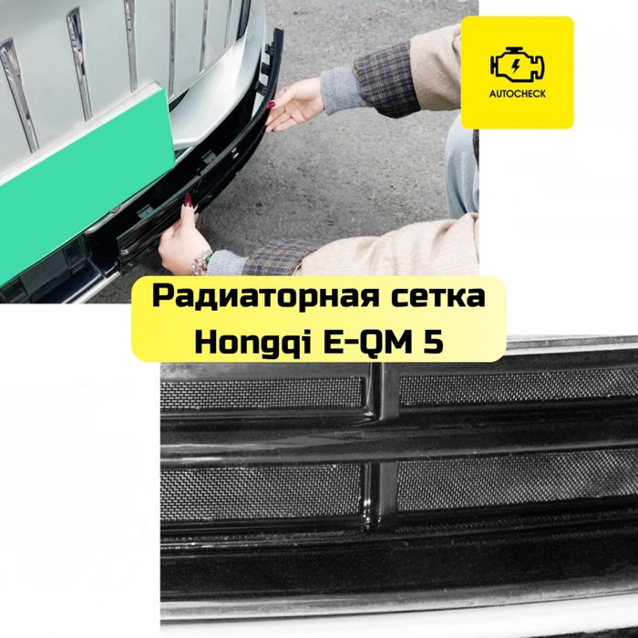 Радиаторная сетка для Hongqi E-QM 5 от «Autocheck.Shop»
