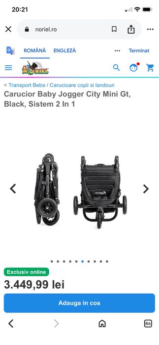 Carucior Baby Jogger City Mini Gt
