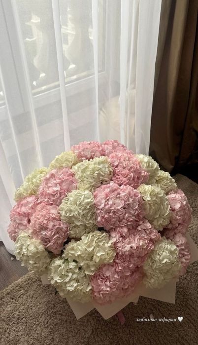 Любимые зефирки, Гортензии в букете