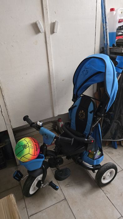 Сгъваема триколка Byox - Flexy Lux, синя