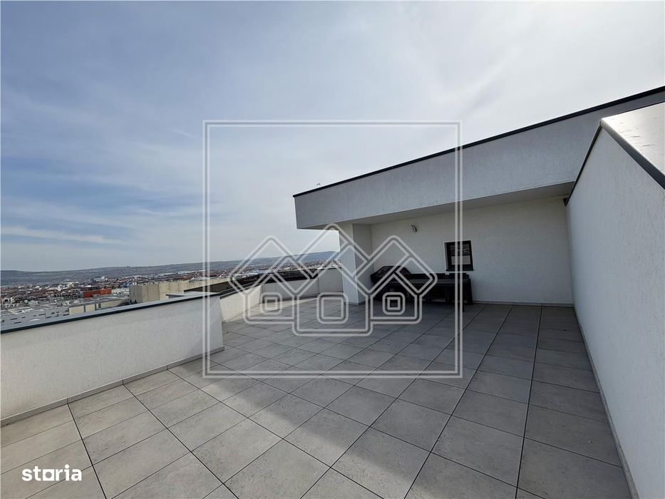Penthouse nou - 87 mp utili, terasa 100 mp - mobilat si utilat modern