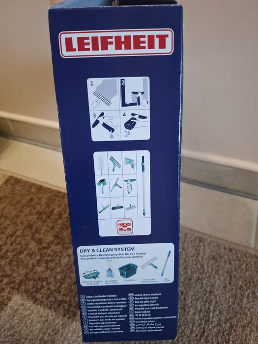 Уред за почистване на прозорци Leifheit, 3в1