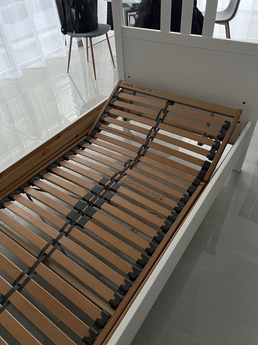 Vand pat din lemn masiv Ikea 90x200