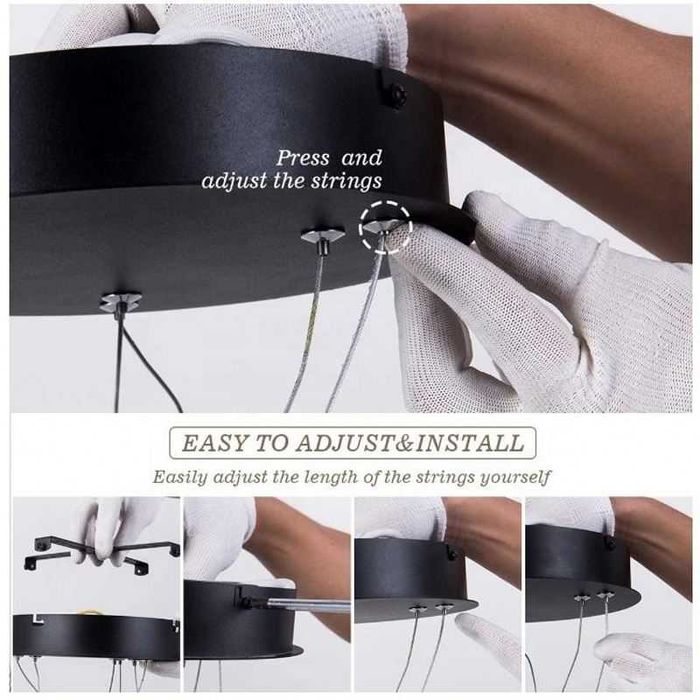 Модерен LED полилей – квадратен корпус