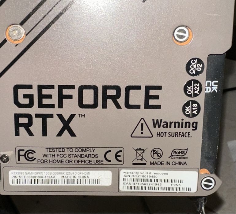 Продам игровой ПК RTX 3080