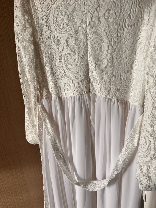 Платье белое макси