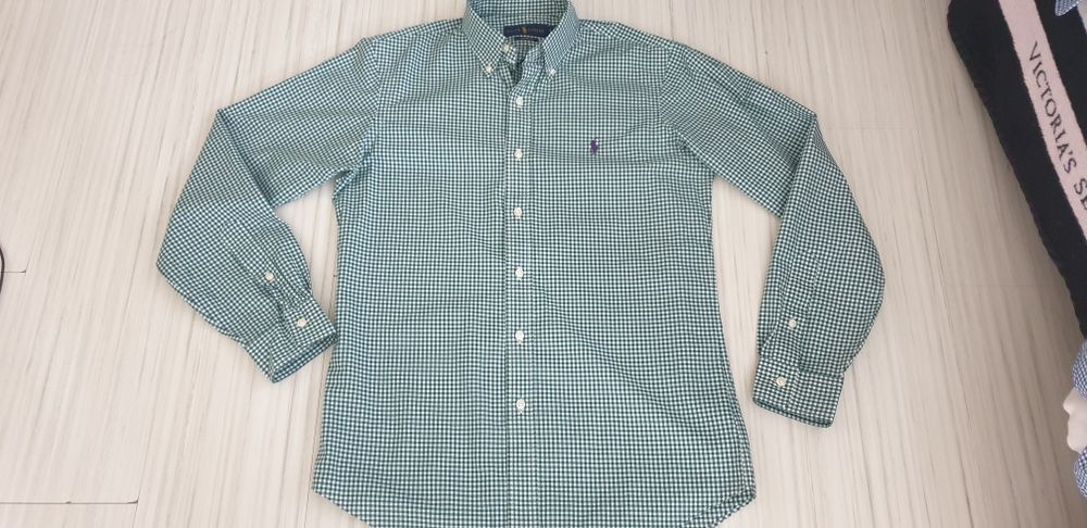 POLO Ralph Lauren Cotton Custom Fit Mens Sz S ОРИГИНАЛ НОВО Мъжка Риза