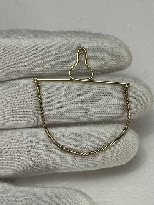 AC DE CRAVATA AUR 14K - Cu lant - Vintage - Doar 430 lei/gr. !