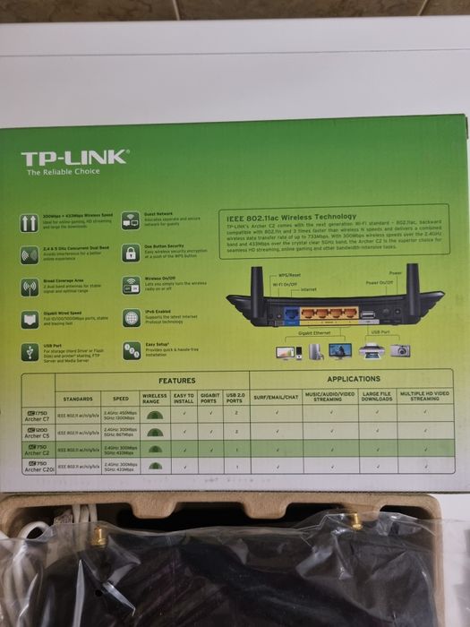Router TP-link AC 750si Tenda N600