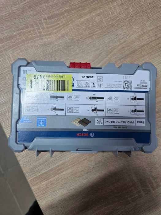 Bosch Accesorii - Set de freze 8 mm cu ax Trim&Edging, 6 buc, 2607017469