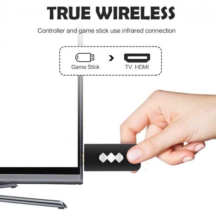 Безжична Ретро Конзола 4К HDMI с 2 Джойстика