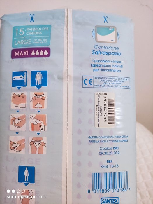 Scutece adulți mărimea "L", EgoSan