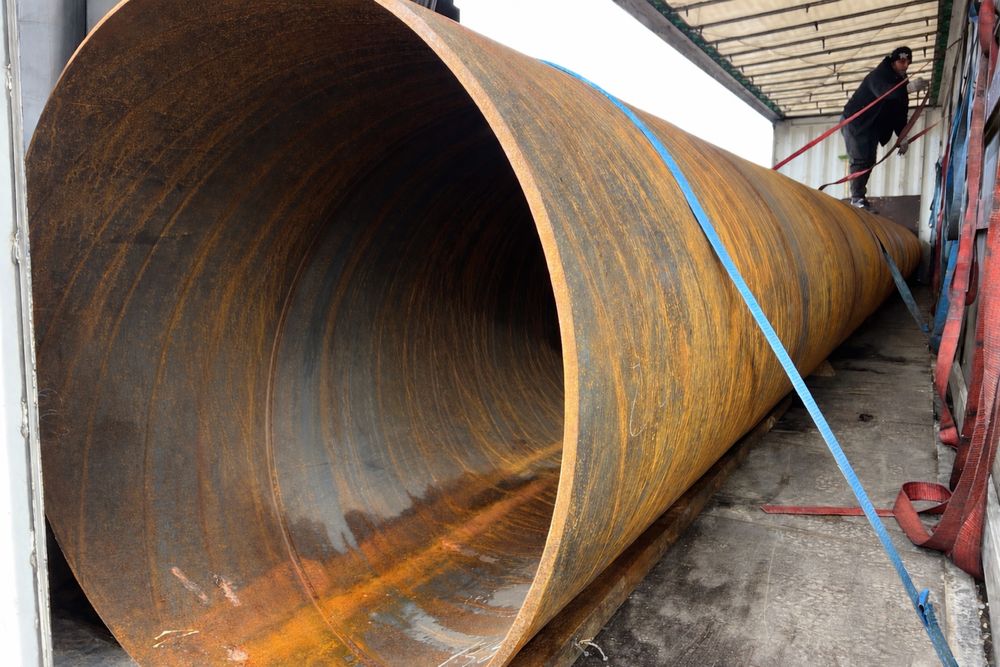 Vand teava metalica noua teava trasa si sudata elicoidal