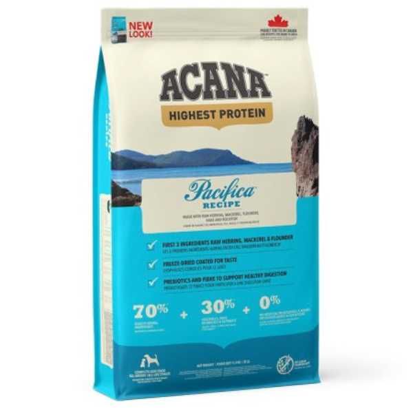 Пълноценна Храна за Кучета от Всички породи - 11.4кг - Pacifica - Acana