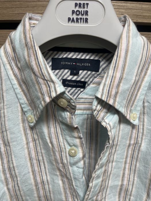 Tommy Hilfiger : Premium Linen -НОВА риза 100% Лен размер М -Оригинал