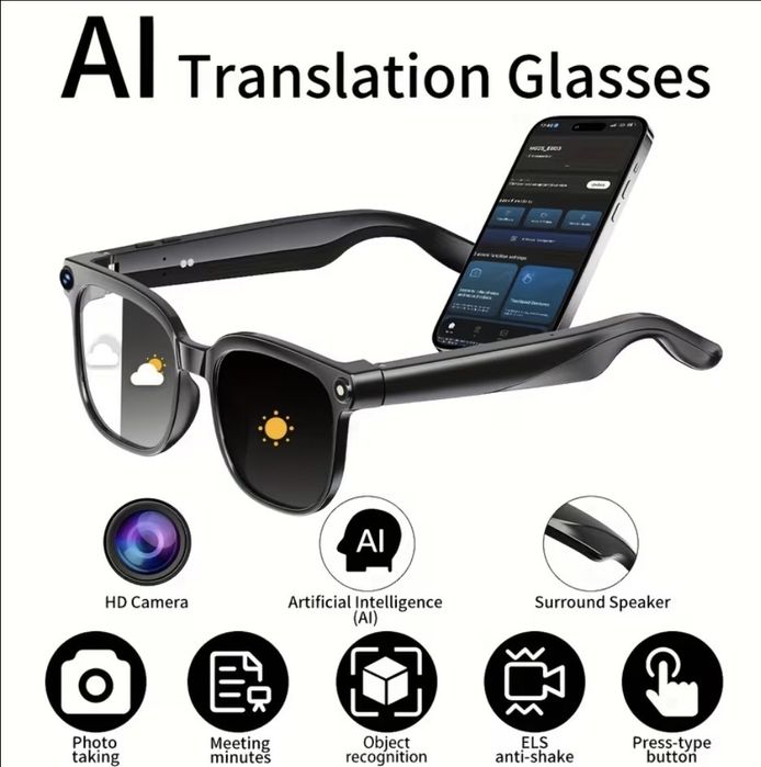 Очила с камера за запис на видео и AI- фотохромни