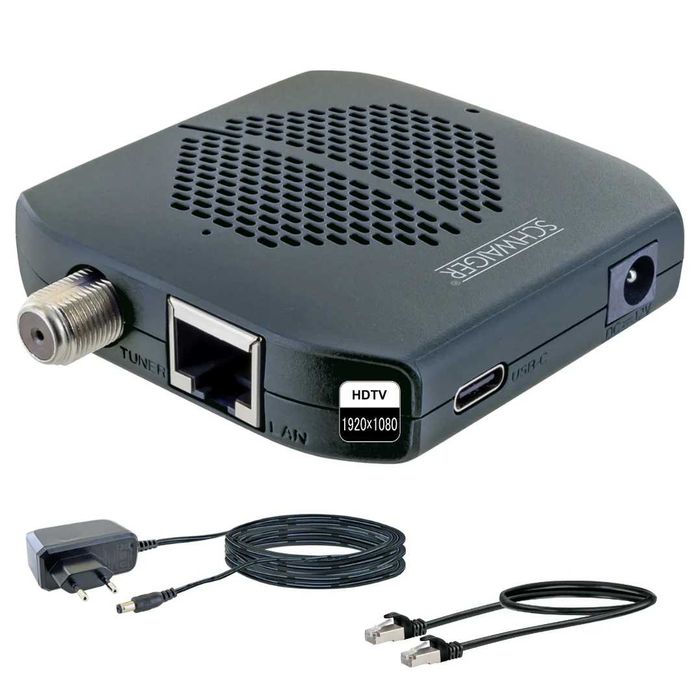 Dongle Receiver SAT HD SCHWAIGER DVB S2 Wireless cu WLAN si App