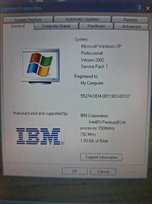 Laptop IBM T40, Win XP Retro - Functinal