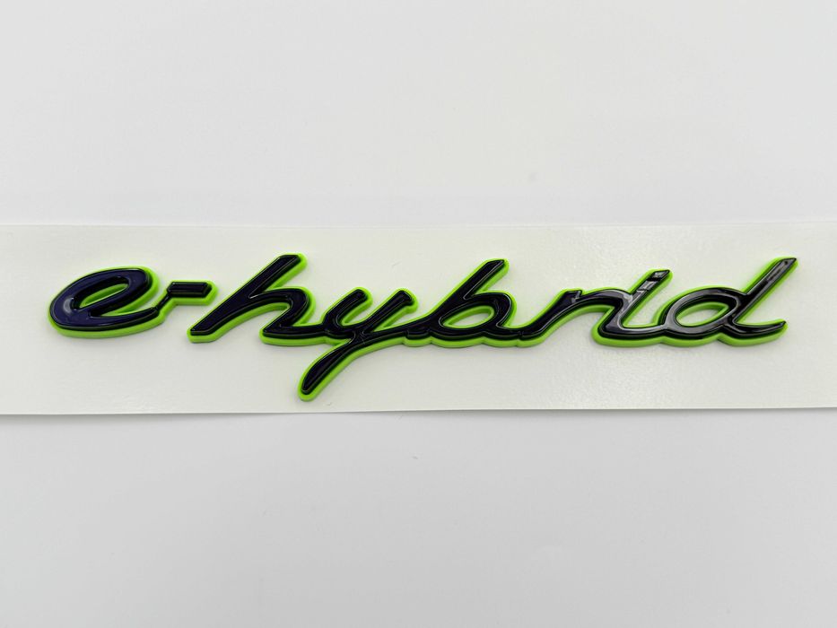Emblema Compatibila PORSCHE E-Hybrid negru