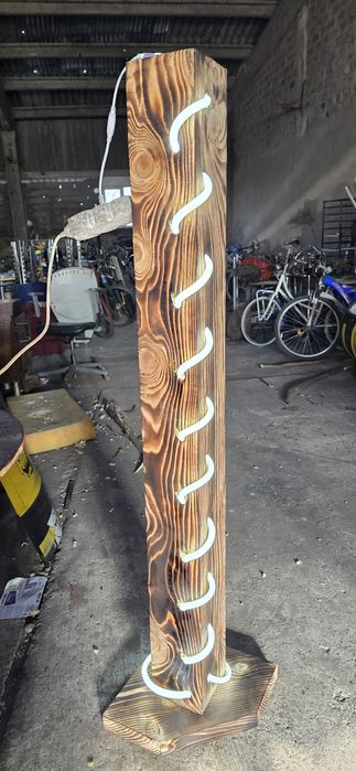 Stalp luminos decorativ,lampadar rustic,veioza,corp de iluminat, torță