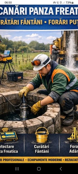 Fantanar curat adâncesc dezinfecteaz etc