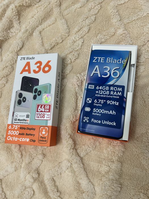 Продам новый телефон ZTE Blade A36