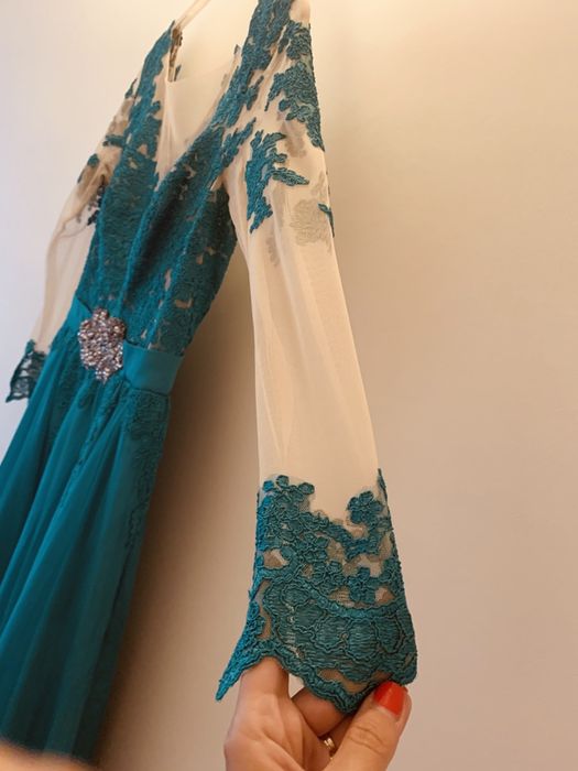 Rochie lunga de seara/ ocazie/ nunta sau botez