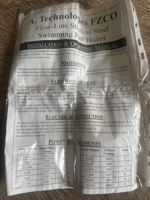 Продам Elecro Basic Heater трёхфазный проточный электронагреватель