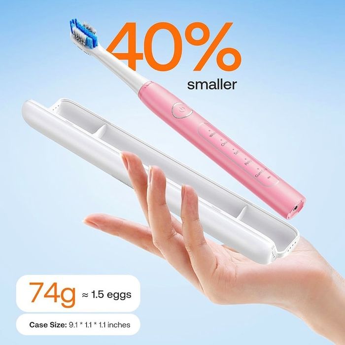 Електрическа четка за зъби, ултразвукова, 5 програми, таймер