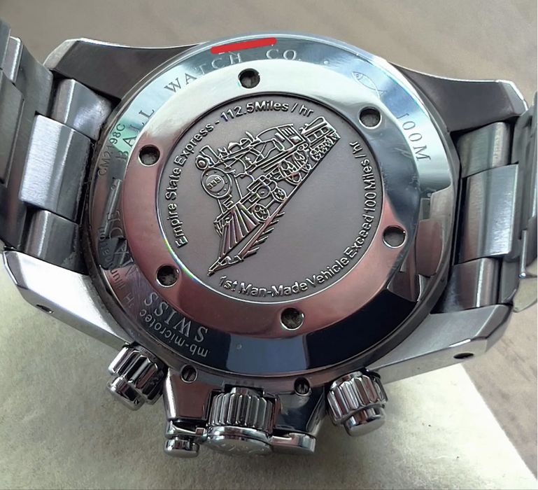 Швейцарские часы Ball, механический хронограф