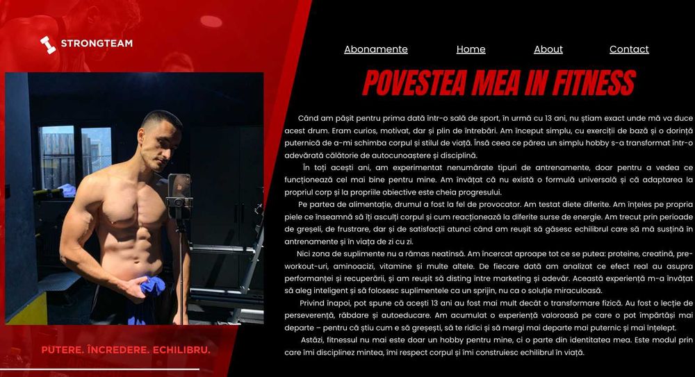 Plan antrenament fitness personalizat, definire/masa musculara