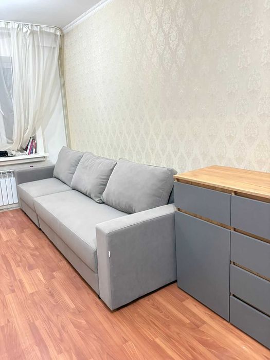 Диван  раскладной, для зала, с хранением