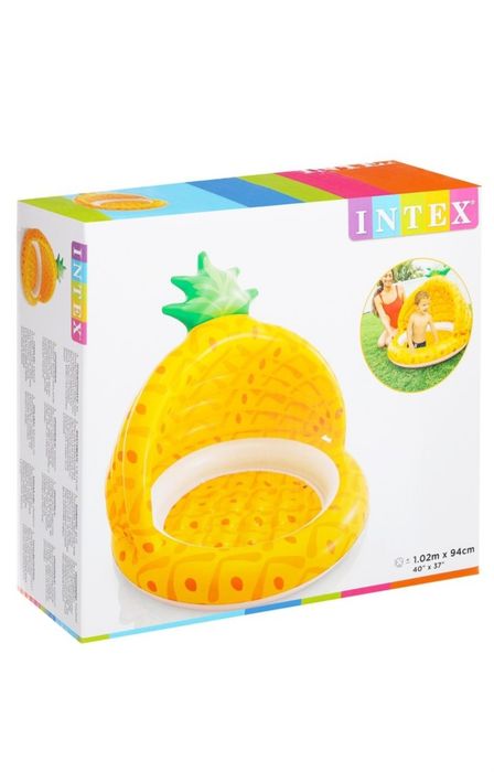 Piscina Gonflabila cu Acoperis pentru Copii, Intex Ananas 102 x 94 cm