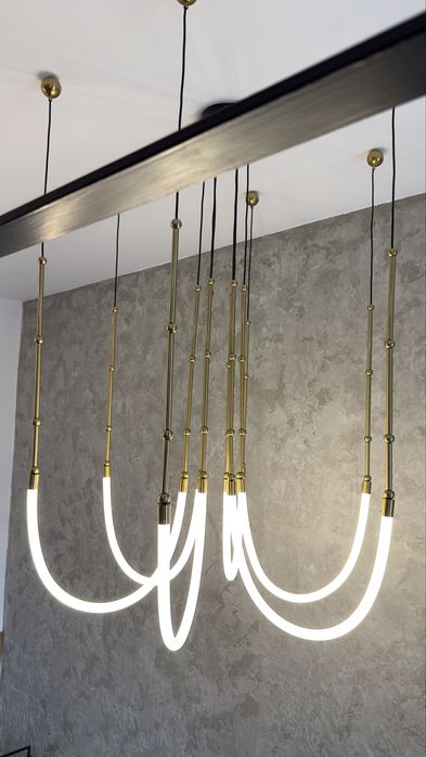 Candelabru modern Nordic 120cm – Auriu – Lampă suspendată designer